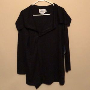 Cape-style sweater jacket